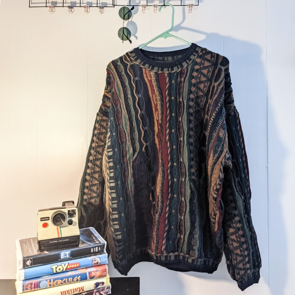 Tosani Sweater Multi-Colored Pattern - Large